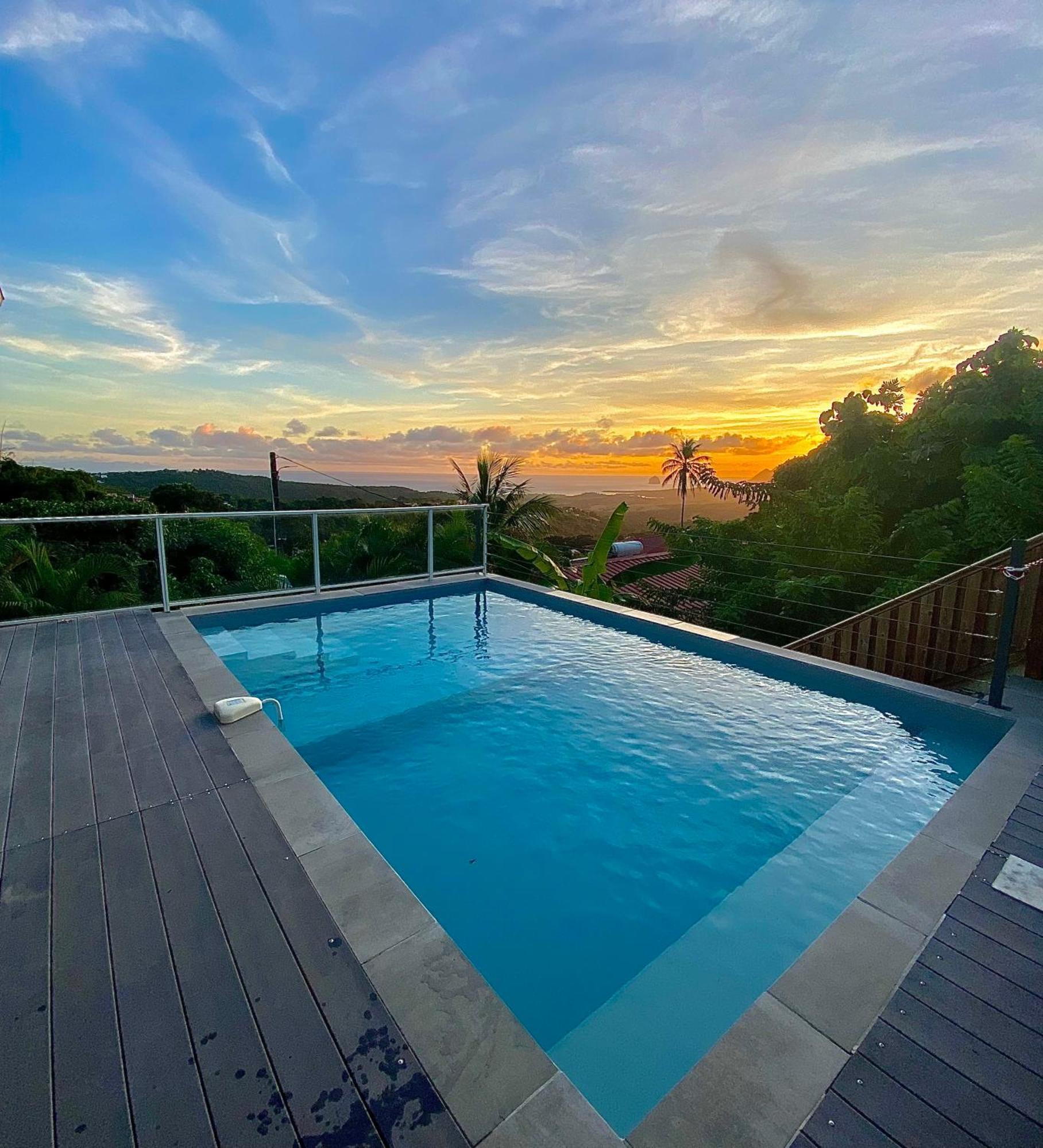 Les Villas Pameyaque 2 F2 Avec 1 Piscine Et 1 F3 Avec 1 Piscine, Superbe Vue Sur La Mer Riviere-Salee Dış mekan fotoğraf
